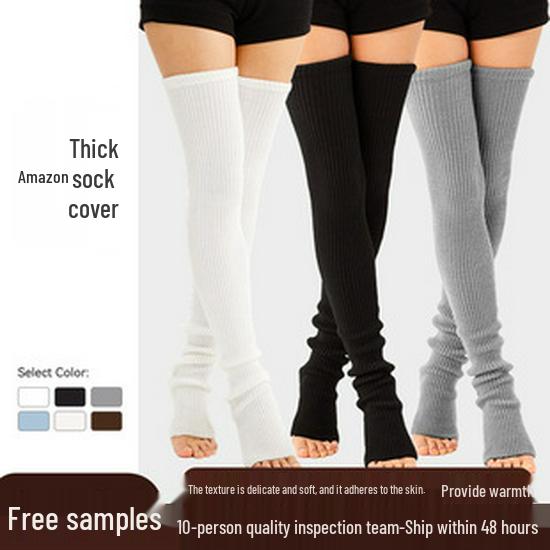 Plus Size Women's Compression Knee-High Socks - Extra Thick Over-the-Knee for Autumn/Winter