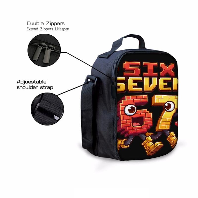 3PCS Numbered 6&7 Pattern Backpack Set | The Perfect Choice for School & Travel