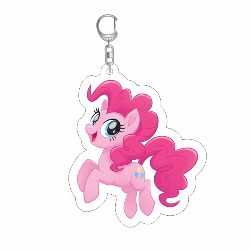 Pony Little My Pinkie Pie Pendants Keychain Rarity Decor Cartoon Cute Gifts Doll