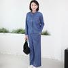 Shiz Madam Men China Pocket Shirt   Pleated Pants Set Set3241