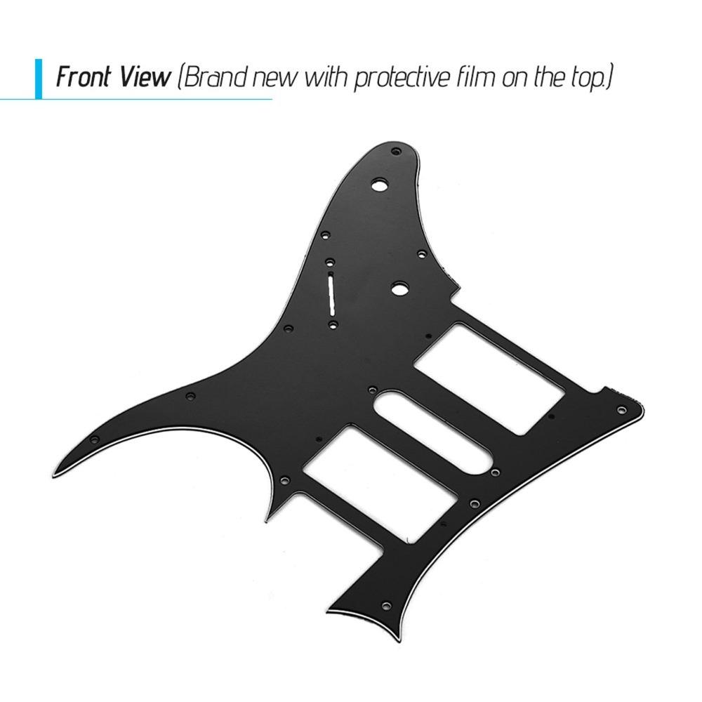 White Pearl Color And Black HSH Guitar Pickguard PVC Material PVC Pick Guard  For Electric Guitar чёрный