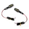 2Pcs Universal 9LED Motorcycle Turn Signal Indicator Light Blinker Double Sides Color Amber/Red/White