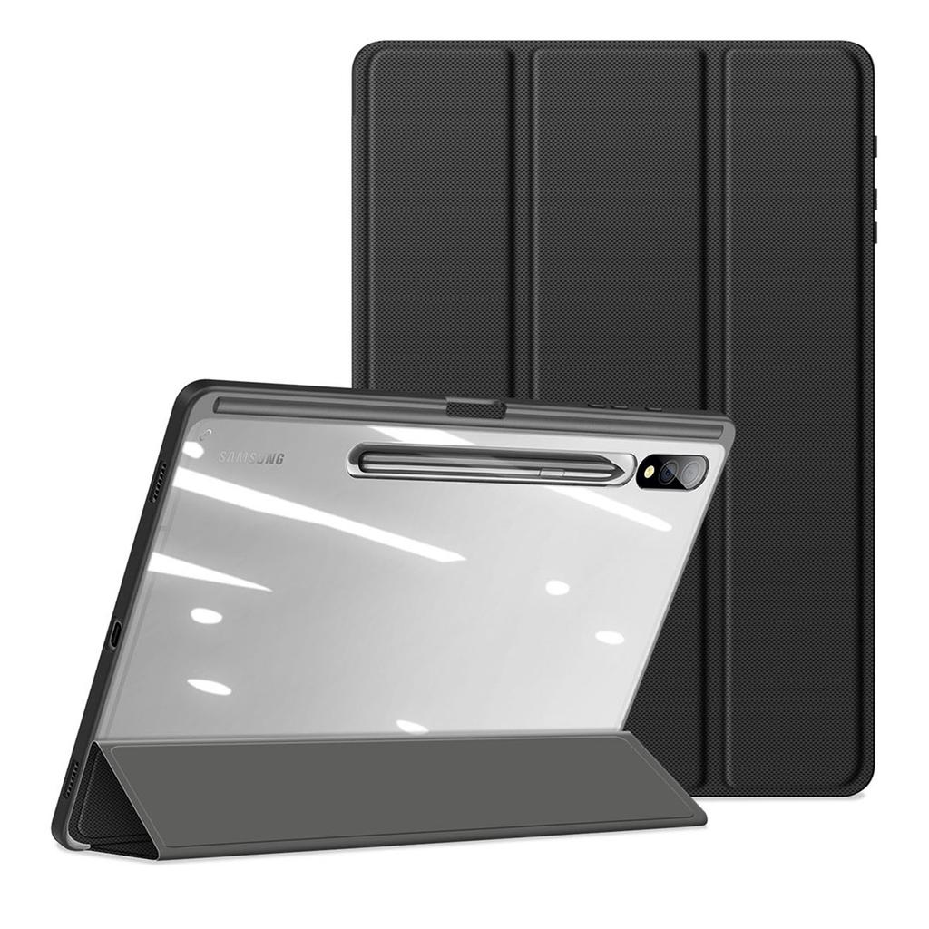 DUX DUCIS TOBY Series For Samsung Galaxy Tab S10+/S9+/S9 FE+ Case PU Leather Tri-Fold Stand Tablet Cover