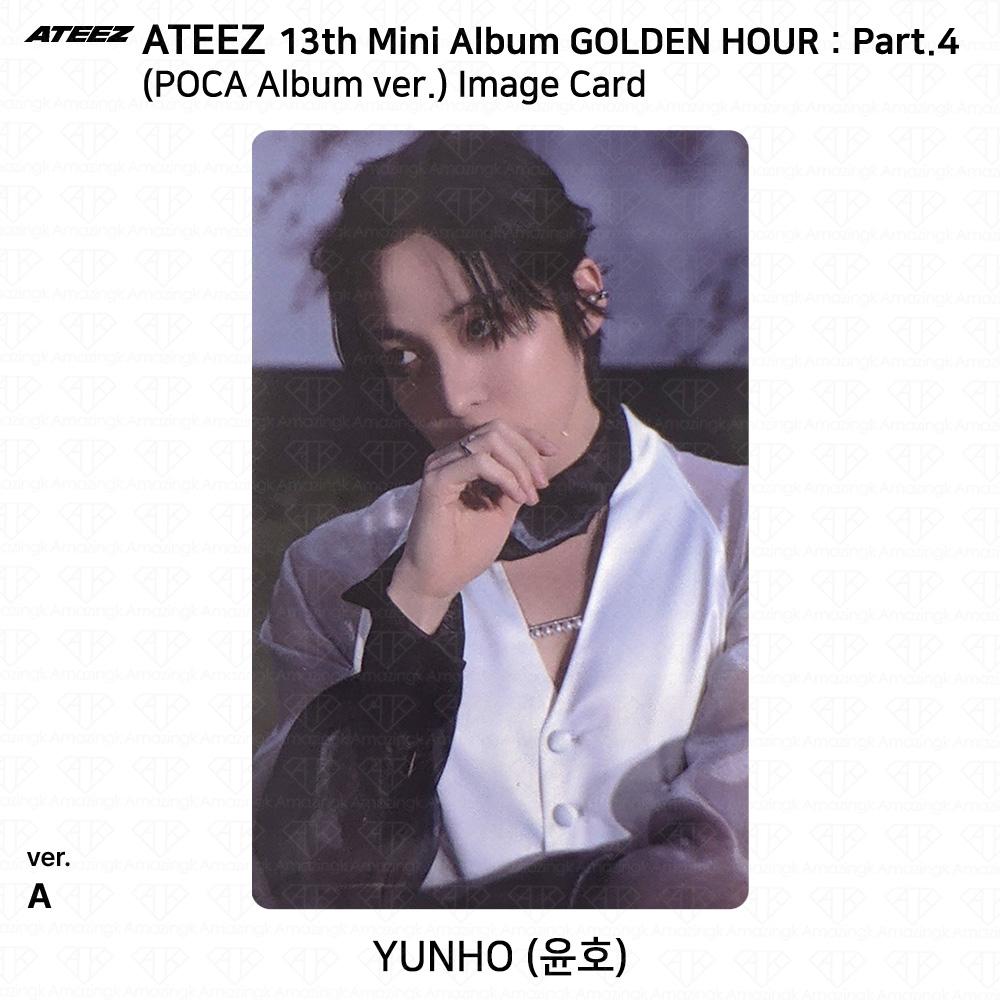 ATEEZ 13. Mini-Album Golden Hour Teil 4 POCA Album Version. Fotokarte