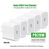 PD 20W USB C Charger Fast Charging Wall Adapter for iPhone 16 15 14 13 12 11 X 8 Pro Max for iPad Apple Phone Adapter Plug EU US