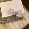Double Petal Pearl Hairpin French Retro Light Luxury High-end Duckbill Clip Niche Design Exquisite Hair Accessories