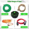 RV Water Hose Storage Bags Oxford Cloth Mobile Trailer Water Pipes Mesh Top Carrier Bag Foldable Garden Irrigation Organizer