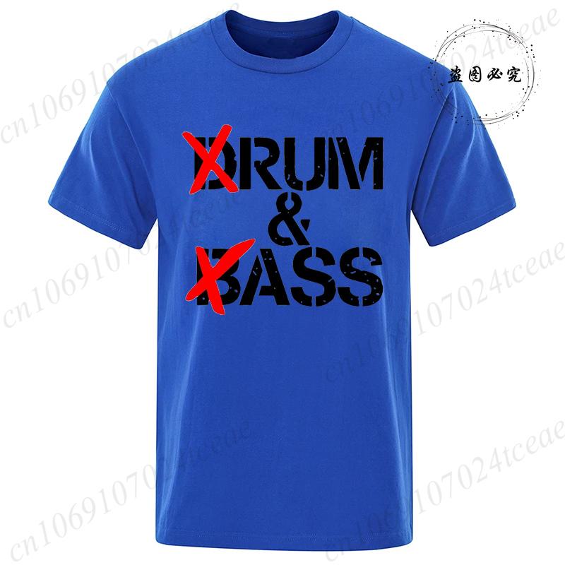 New Funny Drum  Bass Tee TShirt Clothes Men Casual Tshirt Fashion Tees Adult Humor Saying TShirt Short Sleeve T Shirt Tops S
