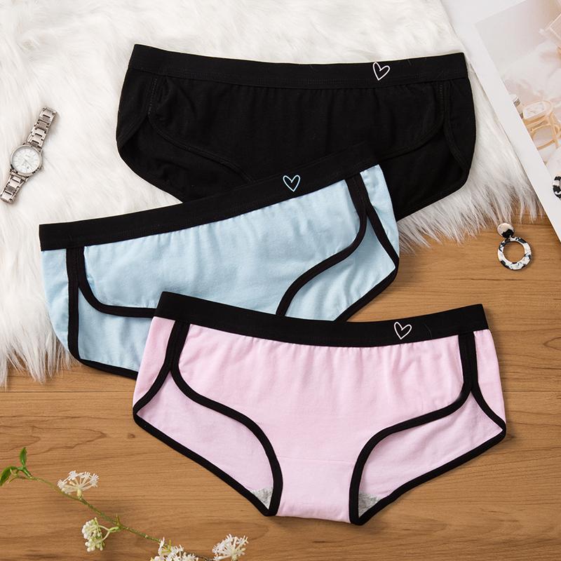 

Women s Briefs Cotton Sports Fitness Low-Rise Solid Soft Breathable Panties Lingerie Underwear For Woman Intimates XL рожевий