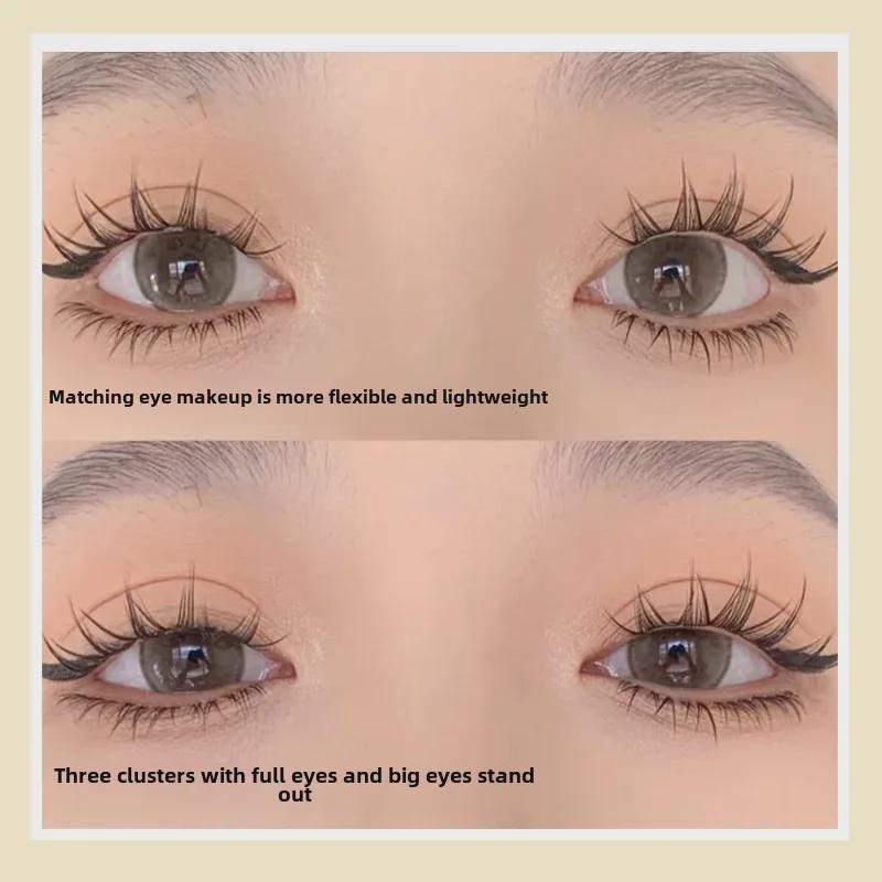 Yue Jiao Niang Segmented False Eyelashes – Thick Barbie Comic Style for Beginners
