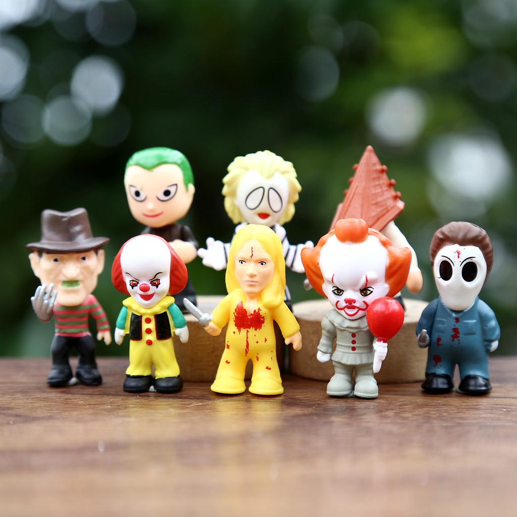 Clown The Annabelle Classic Horror Movie Character Model Desktop Ornament Set