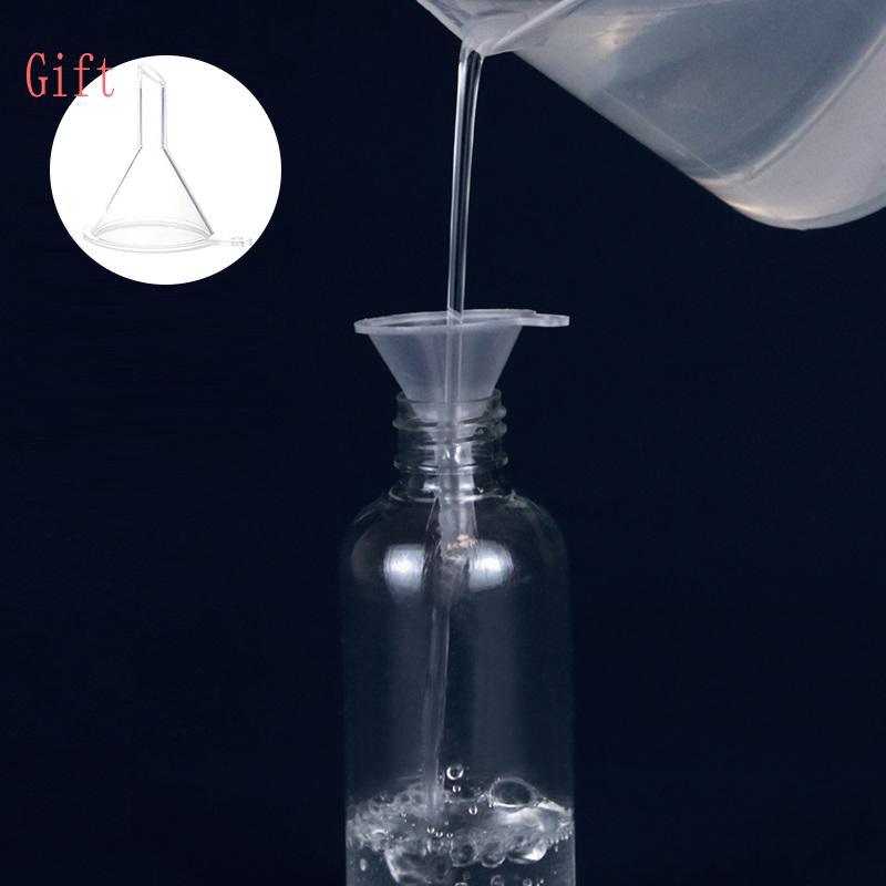 10PCS 10/20/30/50/60/100ml Refillable Empty Portable Clear Plastic Bottle Fine Mist Spray Alcohol Travel Perfume Atomizer Bottle