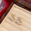 2024 High-End Pearl Stud Earrings: French Light Luxury Style for Women