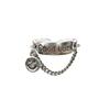 Smiley Face Chain S925 Silver Adjustable Ring - Unique High-Grade Design for Women
