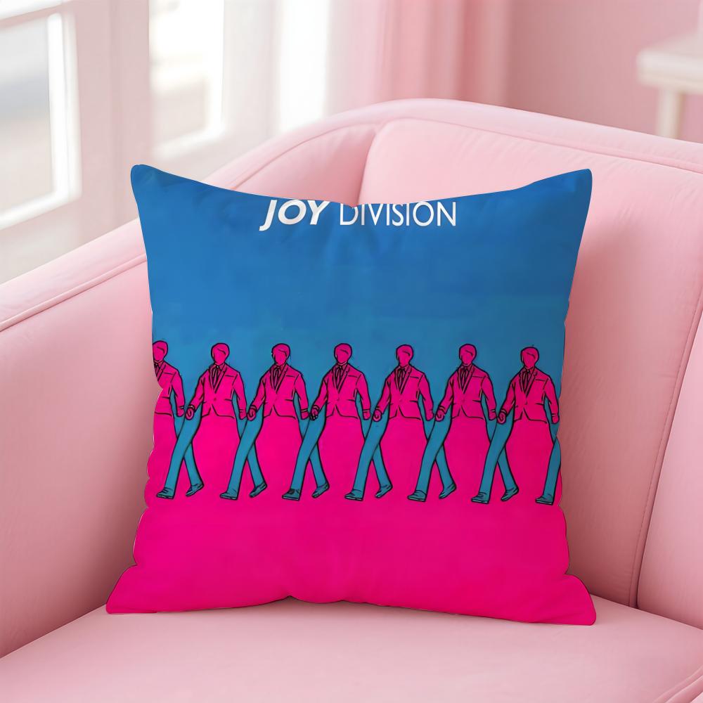 Punk Band J-Joy Division Cushion Cover Comfortable Reversible Pillow Cover Ideal for Car Sofa Bedroom & Beyond