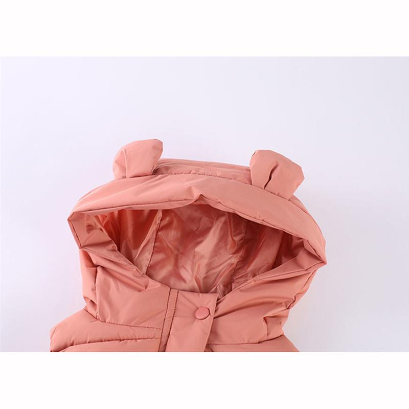 Mode Jungen Mädchen Kapuzen Warme Daunenwesten Herbst Winter Kinder Baby Jacke Kinder Reißverschluss Westen