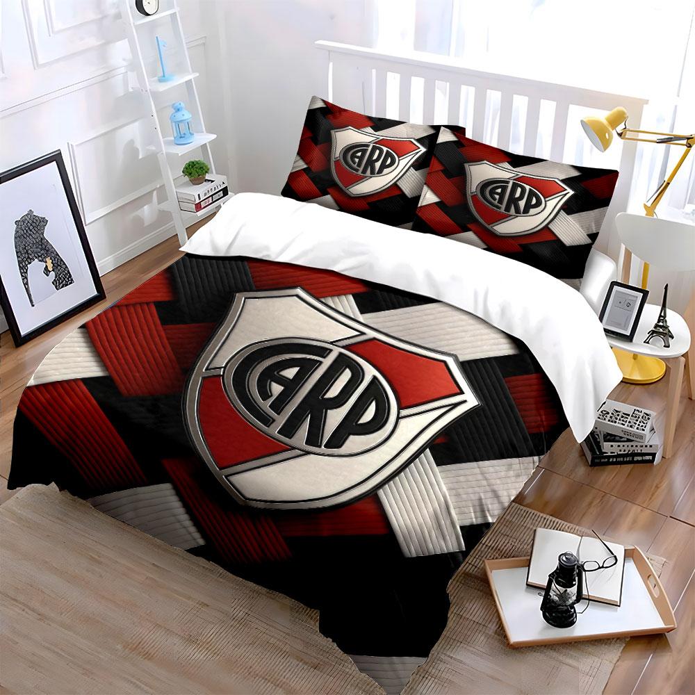 Red Black CARP Logo Bedding Set Bedding Duvet Cover Set Duvet Cover Pillowcases (1 * Duvet Cover 2 * Pillowcases, without duvet insert)
