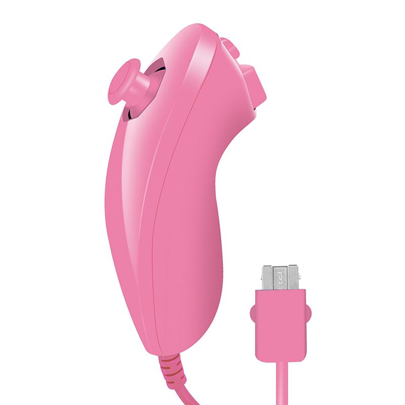 For Wii/Wii U Wireless Controller Set – Left Nunchuk Joystick / Right Vibration Remote with Silicone Cover & Wrist Strap