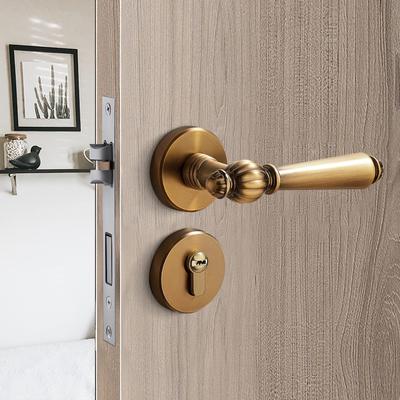 Stylish Zinc Alloy Door Handle Lock Set Secure Door Lock System Door Hardware Set Designing for Modern Homes Interiors
