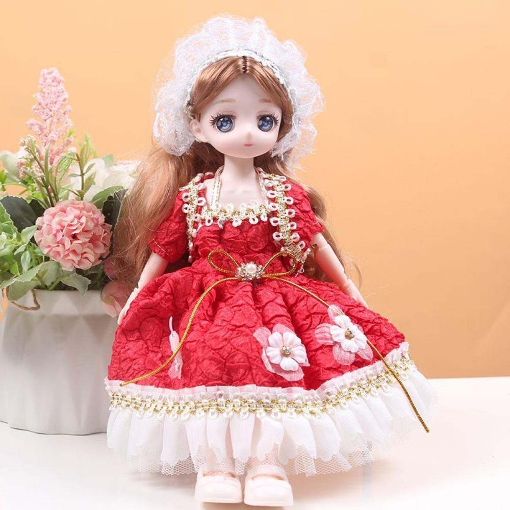 Dress Up 30cm Anime Bjd Doll Spherical Joint 30cm Articulated Toys 1/6 Bjd Dolls  Kids Toy