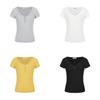 Queen White Vneck Short Sleeve T Shirt For Summer Casual Women