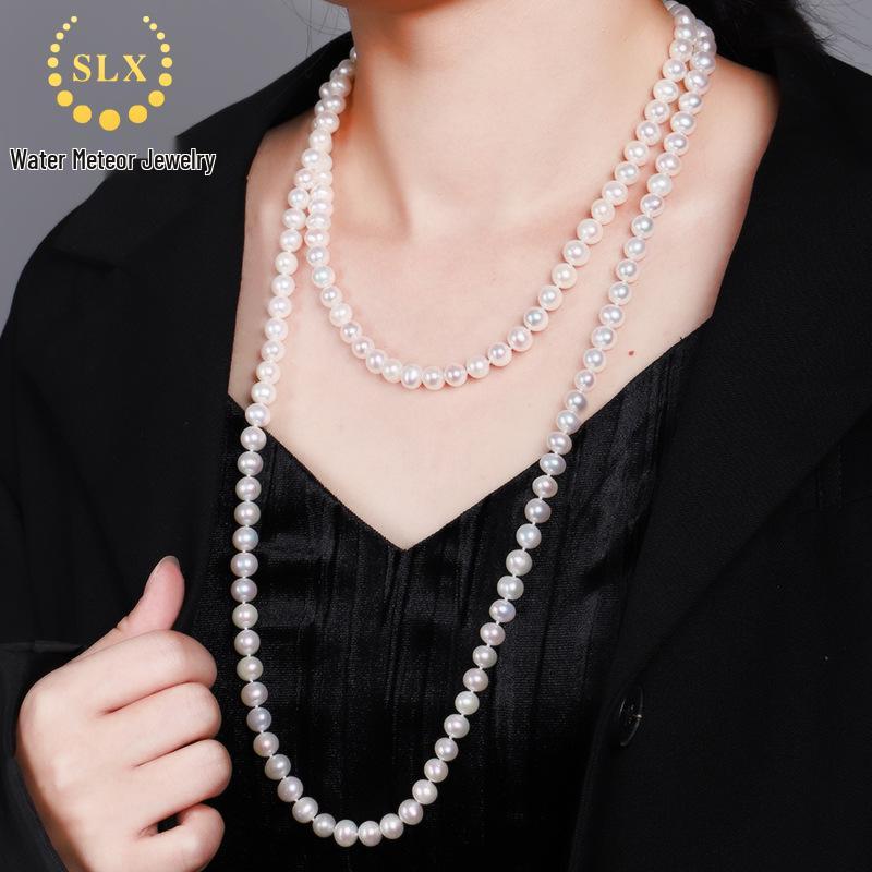 8mm Near-Round Freshwater Pearl Necklace - Mother's Day Gift
