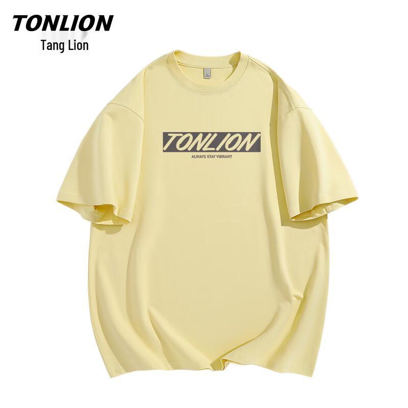 TonLion Summer Breathable Pure Cotton Short Sleeve T-Shirt