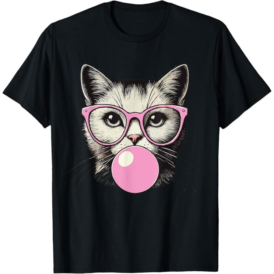 Cute Cat Shirt for Women Funny Cat Lovers T-Shirt(1) S