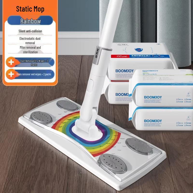 Baojia Jie Disposable Mop Cloth – Vacuuming Paper Mop, Sterilizing Wet Wipes, Electrostatic Dust Removal for Easy Home Floor Cleaning.