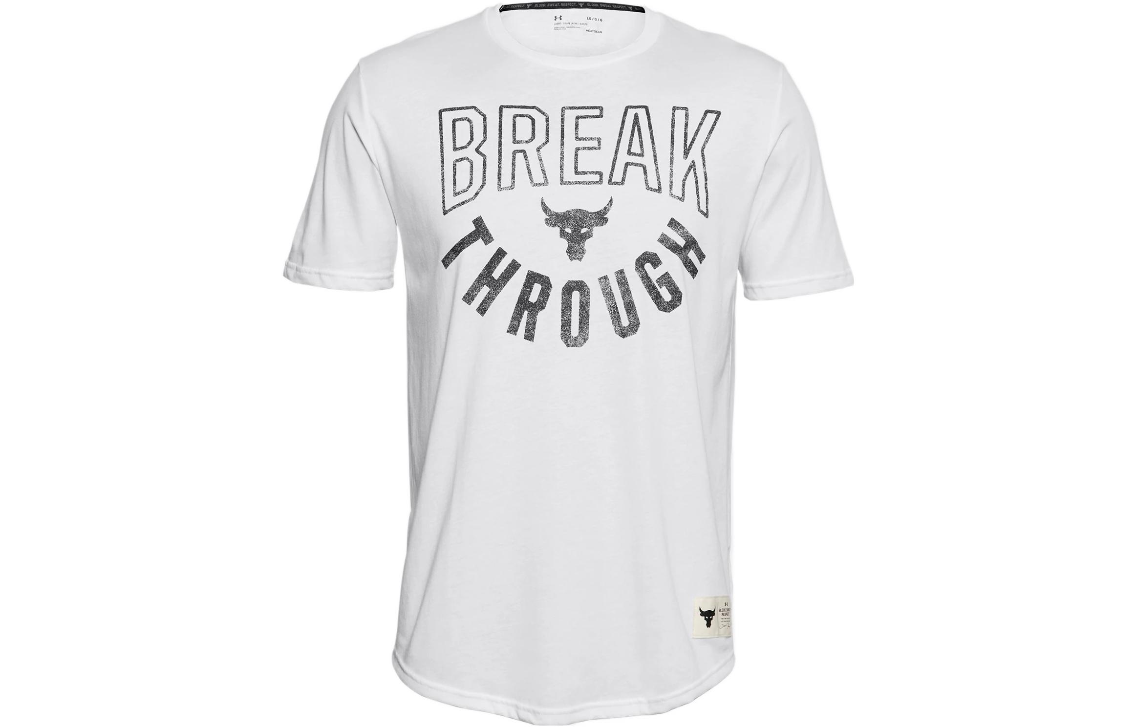 Under Armour Project T Shirt Men s White 1357191-112 L