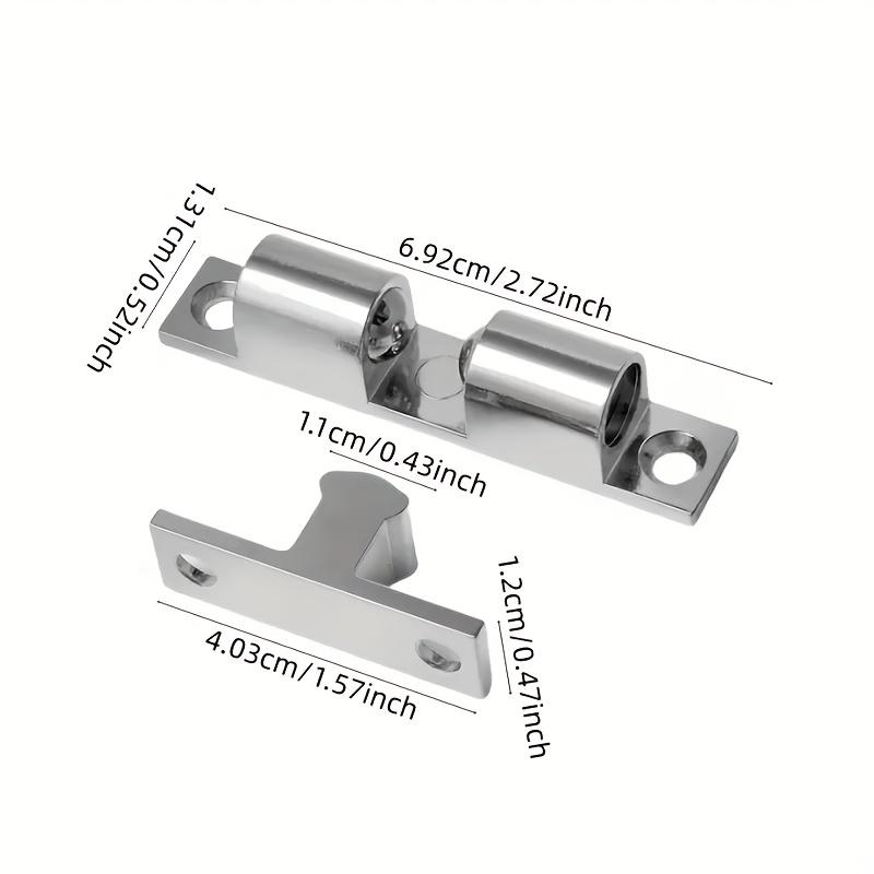 1PC Double Ball Door Latch Spring Ball Lock for Furniture Cabinet Closet Door Adjustable Tension Latch Door Buckle. Bronze