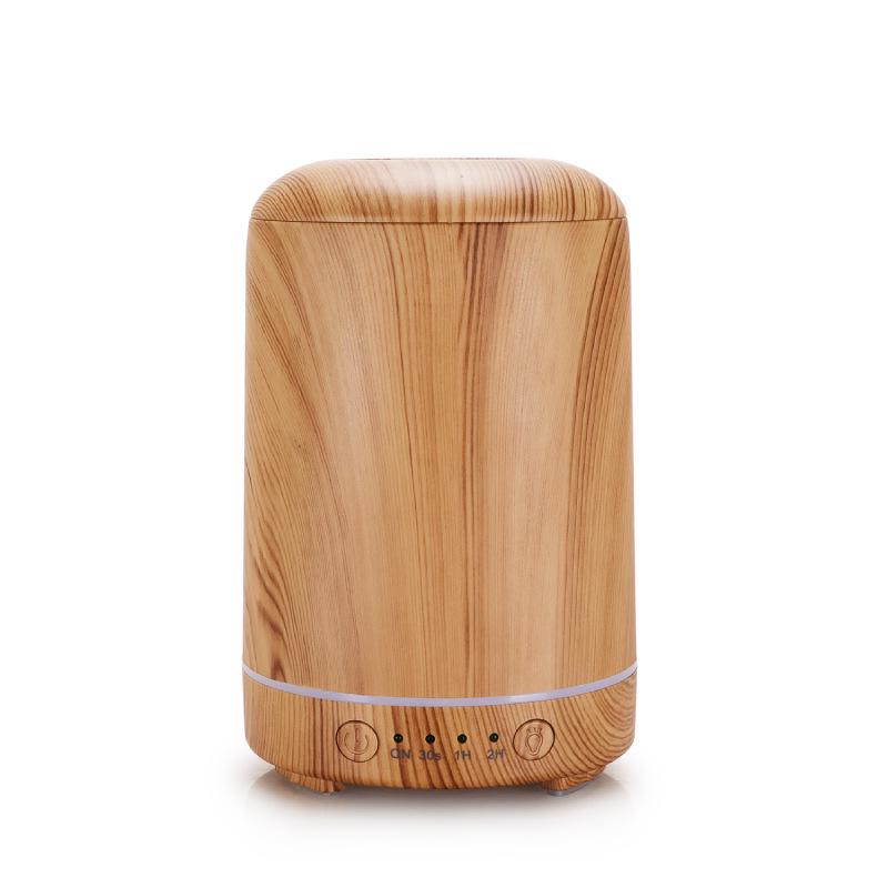 USB Desktop Wood Grain Aroma Diffuser for Bedroom Aromatherapy.
