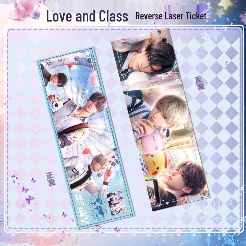 

Love & Deepspace Laser Ticket HD Printing Shen Xinghui Qi Yu Collectibles Reverse Laser Ticket 21x7cm