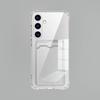 Card Slot Shockproof TPU Phone Case For Samsung Galaxy S25 S24 S23 S22 Ultra S21 Plus S20 FE S25 Edge Clear Case