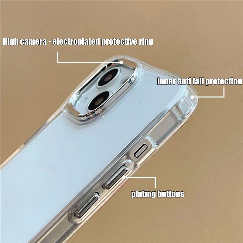 Luxury Flowers Print Case For iPhone 17 18 Pro Max Plating Lens Clear Soft Cover For iPhone 16 15 14 13 Pro Max 17E