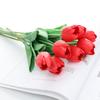 Artificial Flowers  PU Tulips Bouquet Faux Plants for Wedding Room Home Hotel Party Event Decor