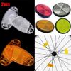 Oval&Round Night Reflectors Flashing Wheel Rim Reflective Bicycle Reflect Accessories Safety Warning Light Bike Spoke Reflector