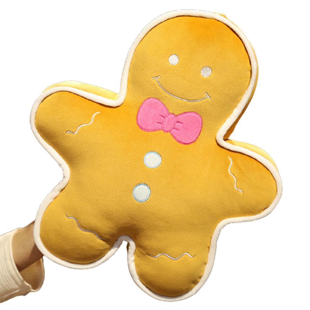 Plush Gingerbread Man Stuffed Doll Soft Throw Pillow Decorations Children Kids Birthday Present Gifts