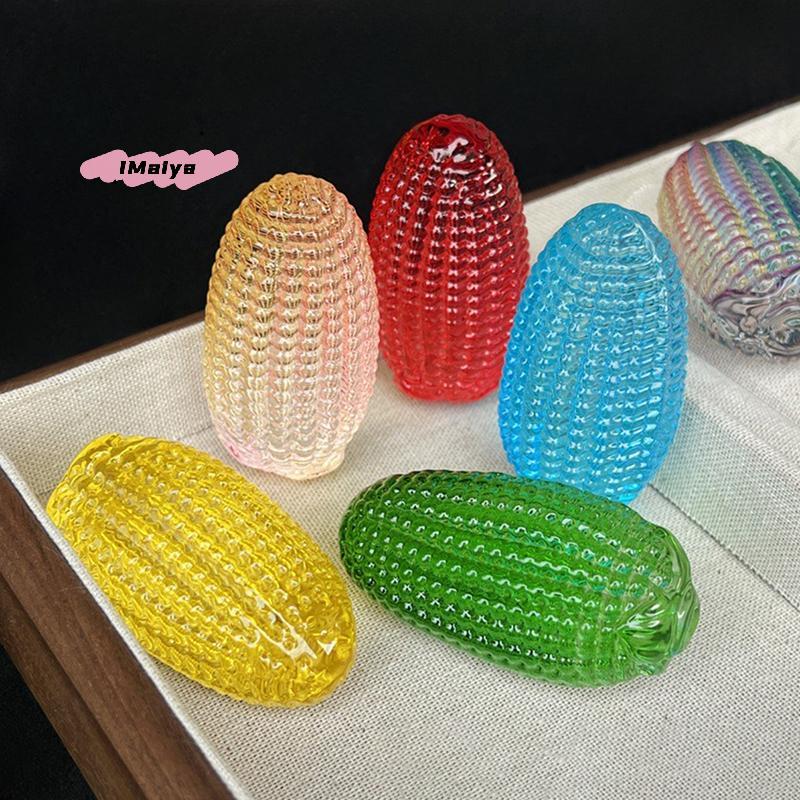 M-Crystal Corn Ornament Realistic Artificial Corn Simulation Vegetable Desktop Decoration Photography Prop Good Luck