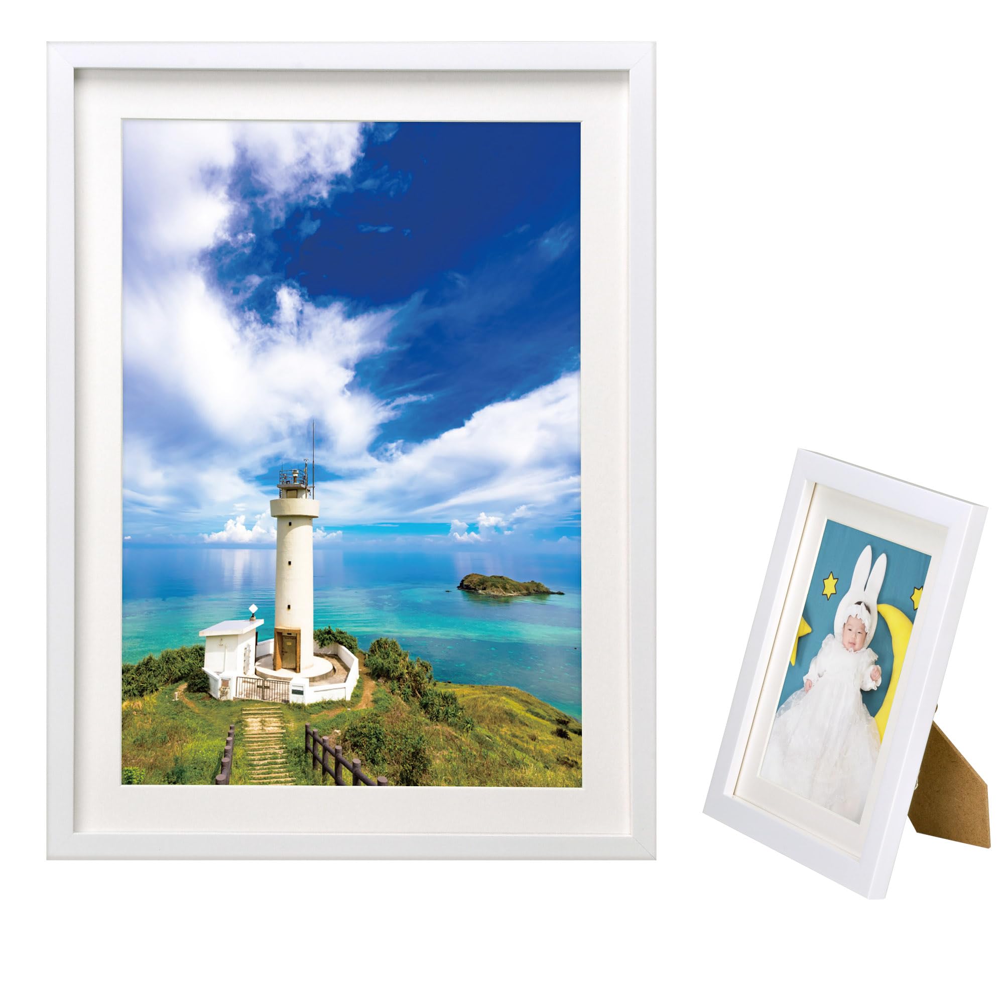 

HAKUBA Рамка для фотографий A4 Деревянная подставка в комплекте Белая MM-01 FWMM01-WTA4 белый