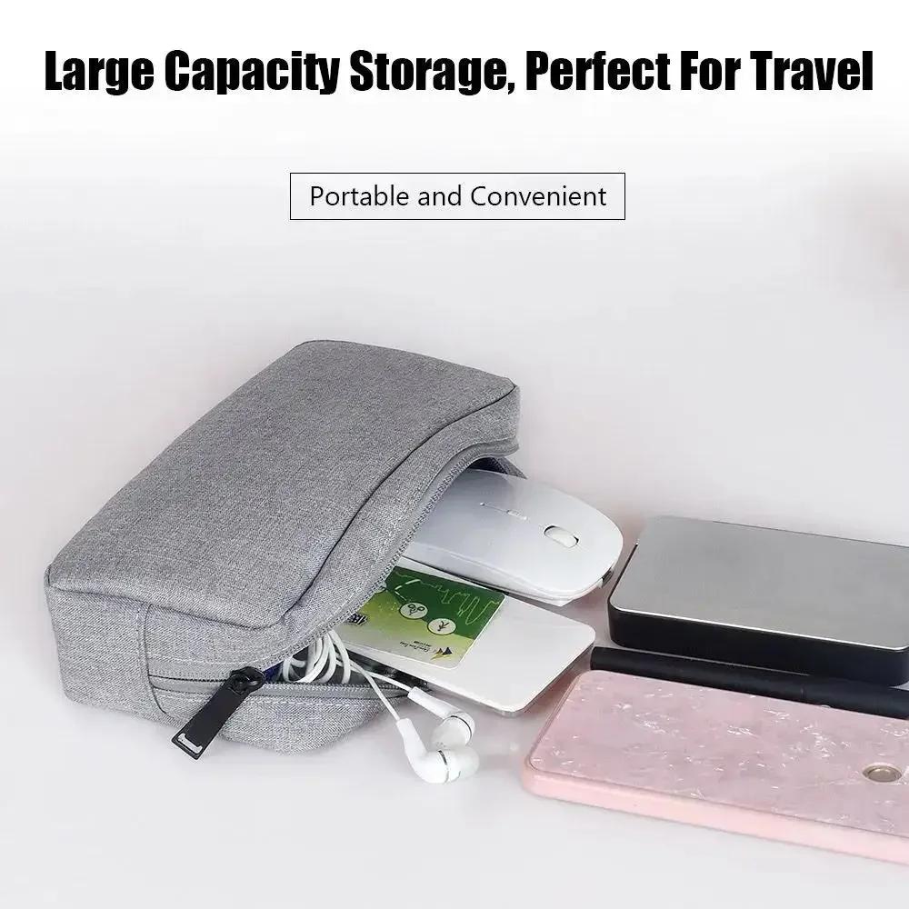 Waterproof Digital Accessories Storage Bag Large Capacity Portable Travel Carrying Organizer Bag for Mobile Phone USB Cable Band