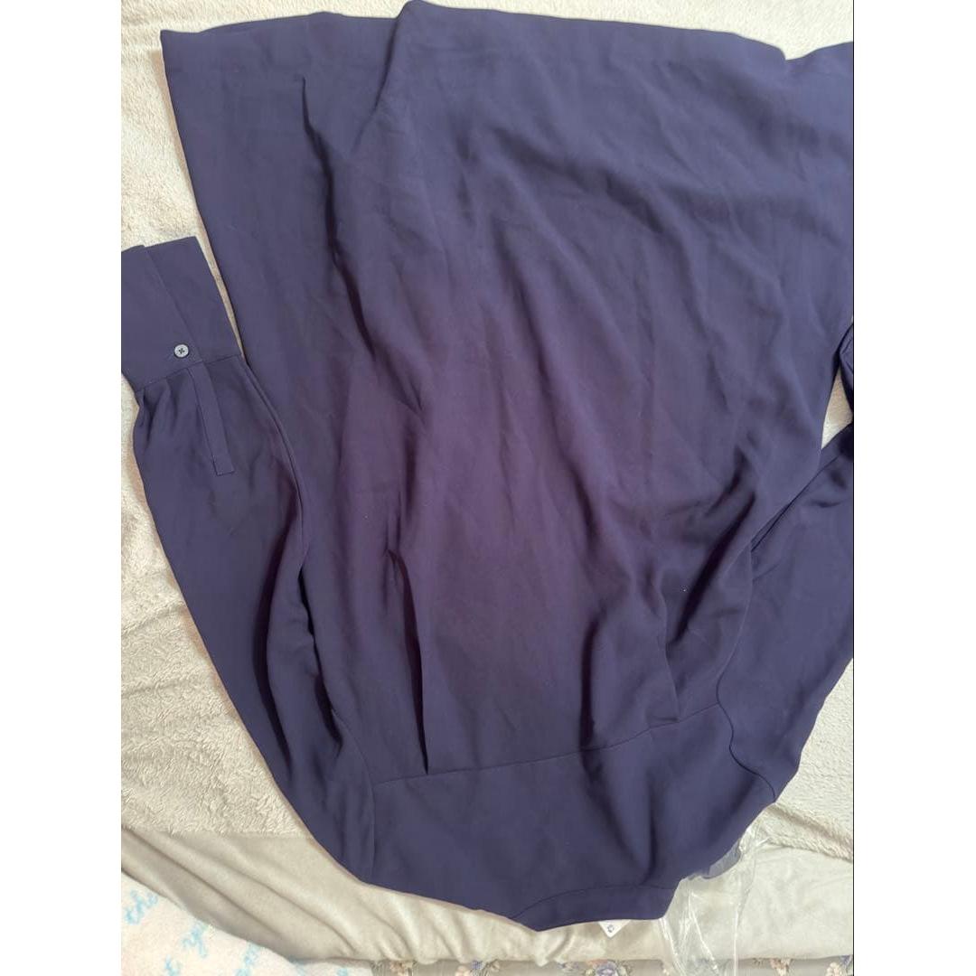 PLST Front pleat long sleeve blouse