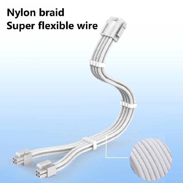 8Pin CPU Power Extension Cable Wire Compatible for 4+4Pin Motherboards Tin-Coating Bronze Wire For Efficient Setups