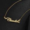 Atoztide Custom Name Necklace for Women Zircon Heart Butterfly Stainless Steel Jewelry Choker Chain Personalized Birthday Gift