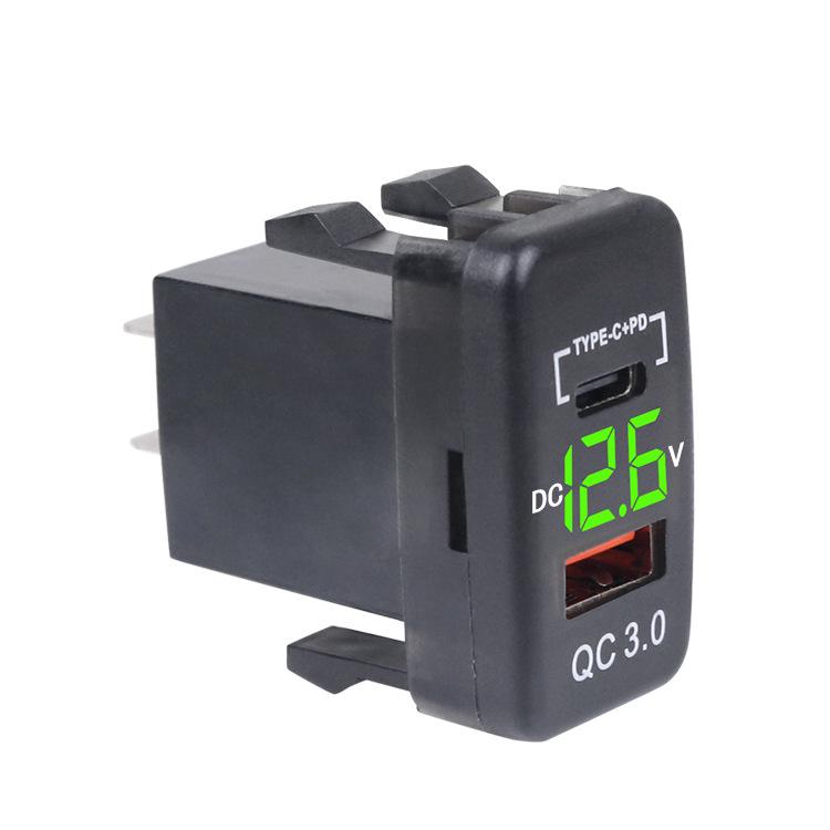 Non-Destructive Install USB QC3.0 Fast Charging Car Charger for Toyota Vehicles