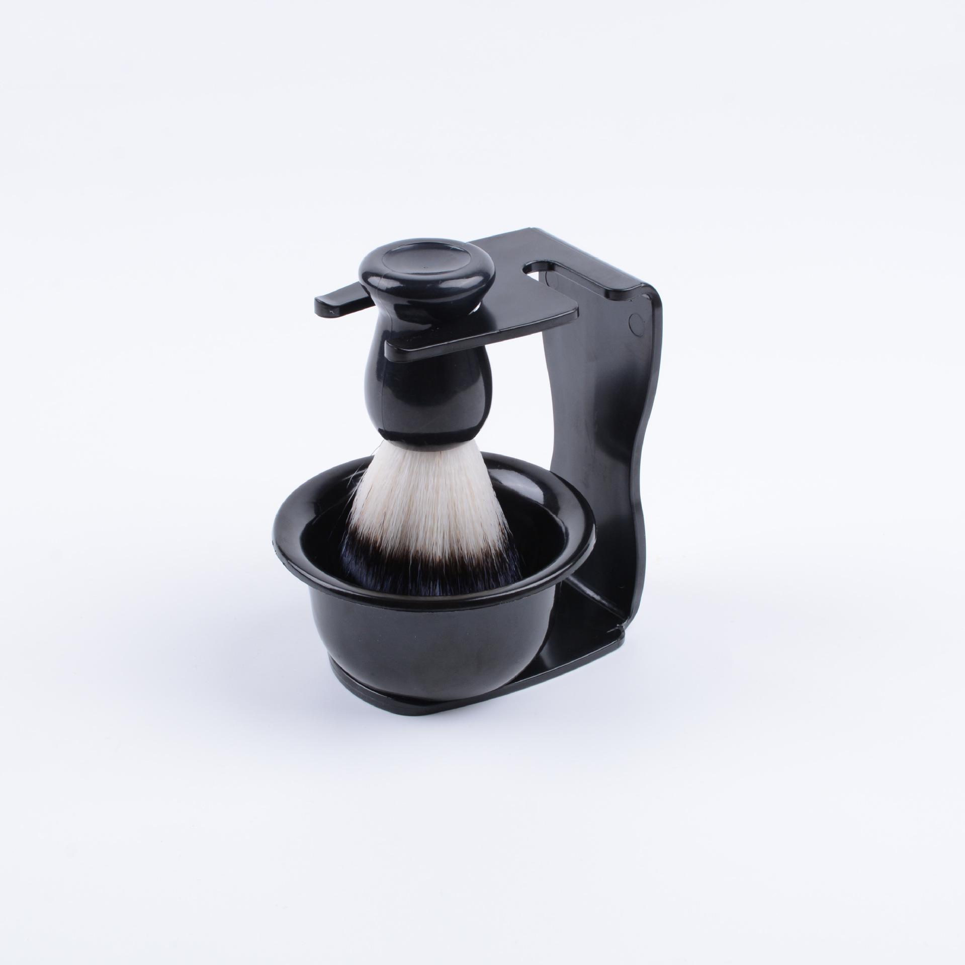 

Набор для профессионального бритья 3-в-1 Наборы для бритья с помазком для бритья, чашей для бритья и подставкой для бритья Подарочный набор для мужчин