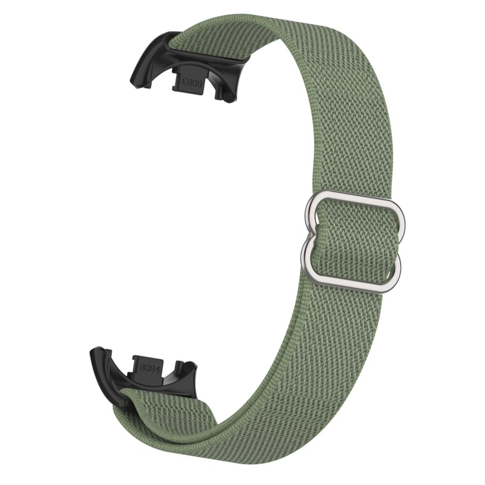 For Xiaomi Smart Band 9/Smart Band 8 Nylon Wrist Strap with Connector Elastic Watch Band