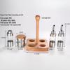 Beifu 304 Stainless Steel Condiment Set with Wooden Base