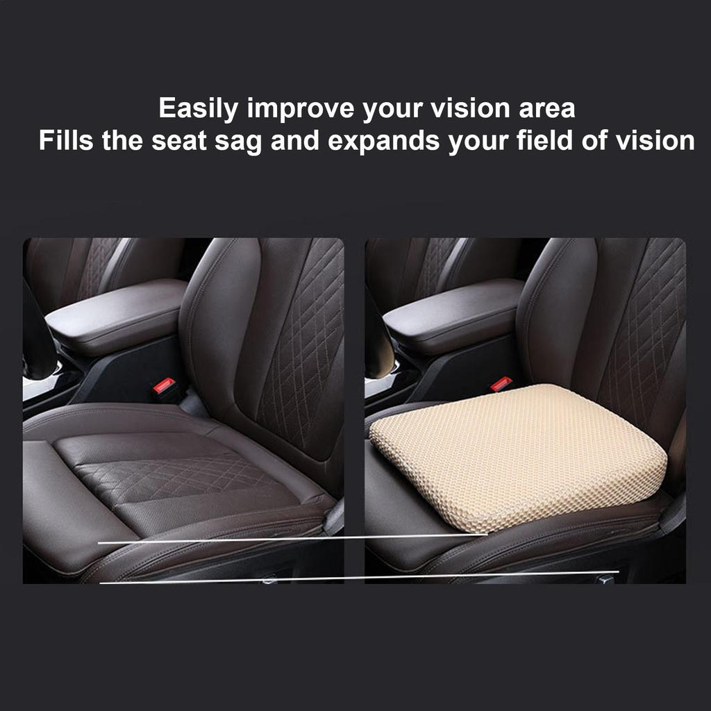 Adult Car Booster Seat Non-Slip Thickened Cushion for Tailbone & Hip Pain Relief, for Short Drivers In Truck SUV RV Sedan Office
