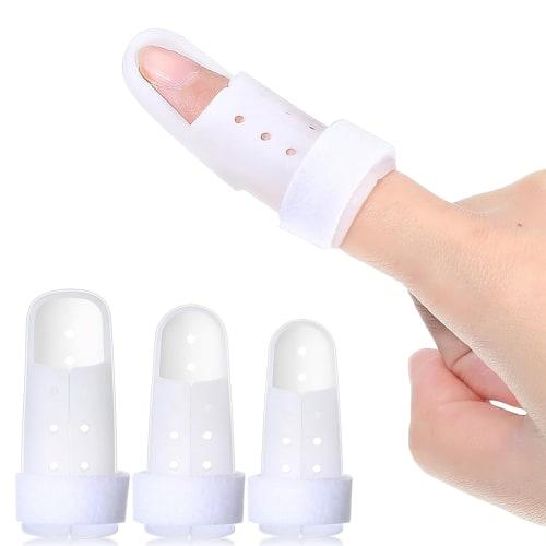 

Set of 3 Finger Supports, Finger Protectors, Finger Amputation Protection, for Adults and Unisex (Blue)